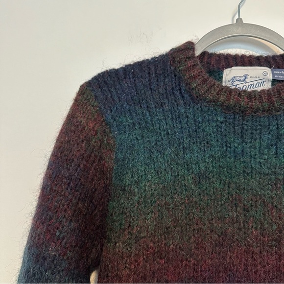 Topman knitwear ombré goat hair sweater - Picture 8 of 14